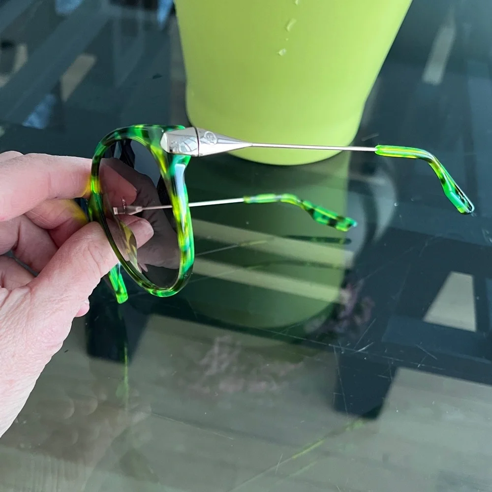 Alexander McQueen Green Sunglasses